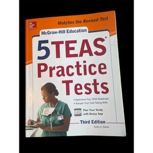 McGraw-Hill Education 5 TEAS Practice Tests, Third Edition Pre-Owned